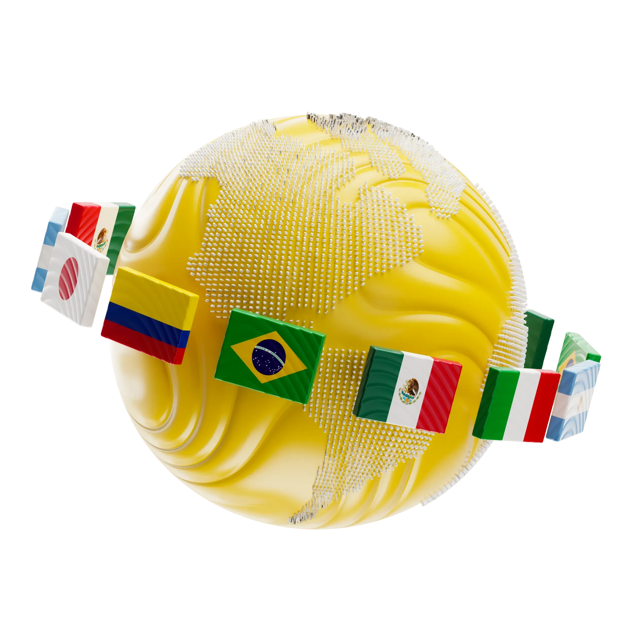 World flags representation